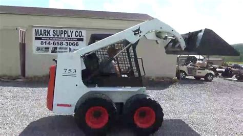 bobcat 753 skid steer tires|used 753 bobcat for sale.